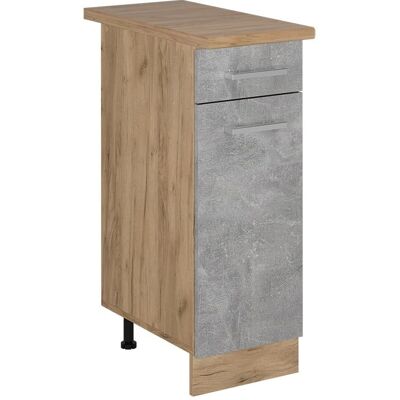 Vicco R-Line Küchenunterschrank - Beton/Goldkraft Eiche - 30 cm Vicco R-Line Küchenunterschrank - Beton/Goldkraft Eiche - 30 cm