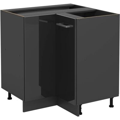 Armoire d’angle R-Line - Anthracite Brillant - 75.6cm - Publicité Armoire d’angle R-Line - Anthracite Brillant - 75.6cm - Publicité