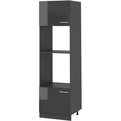 Armario microondas R-Line Vicco - Antracita alto brillo - Muebles de cocina Armario microondas R-Line Vicco - Antracita alto brillo - Muebles de cocina