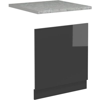 Vicco R-Line Geschirrspülblende - Anthrazit Hochglanz Vicco R-Line Geschirrspülblende - Anthrazit Hochglanz