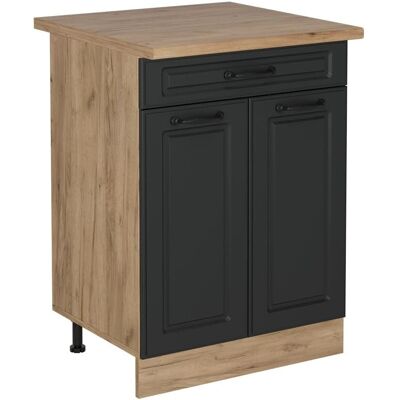 Vicco R-Line Küchenunterschrank - Anthrazit Landhaus / Goldkraft Eiche - 60cm Vicco R-Line Küchenunterschrank - Anthrazit Landhaus / Goldkraft Eiche - 60cm