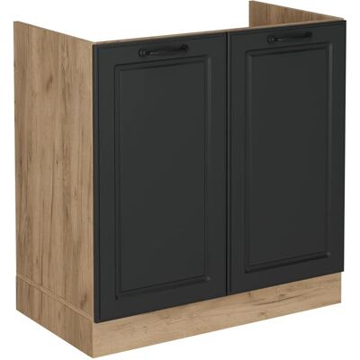 Vichy R-Line Armoire de Cuisine - Anthracite Rustique - 80cm - Publicité Vichy R-Line Armoire de Cuisine - Anthracite Rustique - 80cm - Publicité