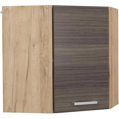 Armoire murale R-Line Vicco - Coin, Gris Élite et Chêne Doré - 57cm - Publicité Armoire murale R-Line Vicco - Coin, Gris Élite et Chêne Doré - 57cm - Publicité