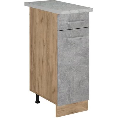 Armario de cocina modular Vicco R-Line - 30cm, Roble Dorado, Hormigón, Mármol Armario de cocina modular Vicco R-Line - 30cm, Roble Dorado, Hormigón, Mármol