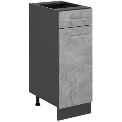 Vichy R-Line Armoire de Cuisine - Béton/Anthracite - Publicité Vichy R-Line Armoire de Cuisine - Béton/Anthracite - Publicité