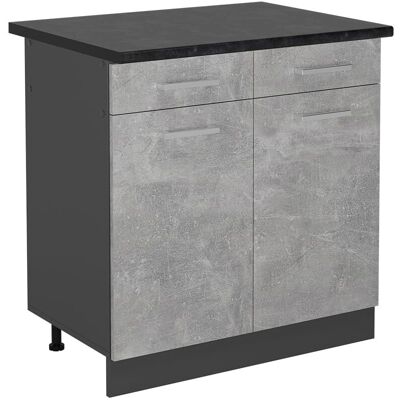 Vichy R-Line Meuble de cuisine - Anthracite - 80cm - Publicité Vichy R-Line Meuble de cuisine - Anthracite - 80cm - Publicité