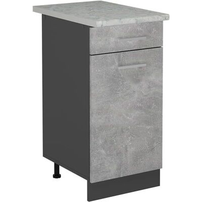 Vichy R-Line Armoire de Cuisine - Anthracite/Béton - 40cm - Publicité Vichy R-Line Armoire de Cuisine - Anthracite/Béton - 40cm - Publicité