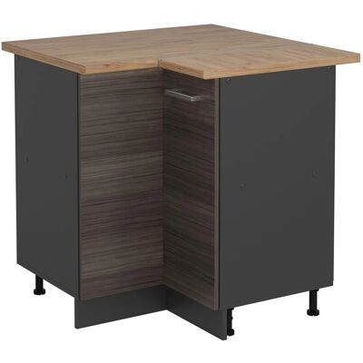 Vichy R-Line Eckschrank - Höhenverstellbare Füße, Arbeitsplatte, Melamin Vichy R-Line Eckschrank - Höhenverstellbare Füße, Arbeitsplatte, Melamin