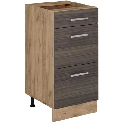 Vichy R-Line Küchenunterschrank - Edelgrau/Goldkraft Eiche - 40cm Vichy R-Line Küchenunterschrank - Edelgrau/Goldkraft Eiche - 40cm