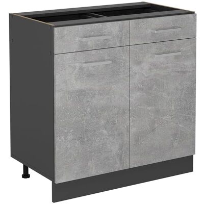 Vicco R-Line Küchenunterschrank - Anthrazit - Viel Stauraum, Modernes Design Vicco R-Line Küchenunterschrank - Anthrazit - Viel Stauraum, Modernes Design