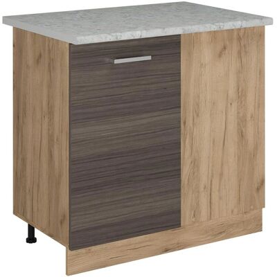Vicco R-Line Eckschrank - Edelgrau/Goldkraft Eiche - 86cm Marmor Vicco R-Line Eckschrank - Edelgrau/Goldkraft Eiche - 86cm Marmor