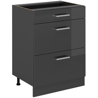 Vichy R-Line Armoire de cuisine - Anthracite Hochglanz - Publicité Vichy R-Line Armoire de cuisine - Anthracite Hochglanz - Publicité