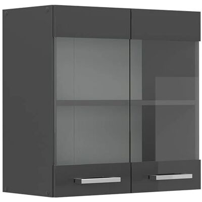 Vicco Vichy R-Line Armoire Murale en Verre - Anthracite Brillant - Publicité Vicco Vichy R-Line Armoire Murale en Verre - Anthracite Brillant - Publicité