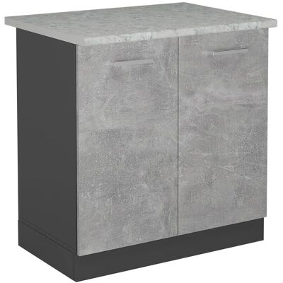 Vichy Armoire sous évier R-Line - Marbre - 80cm - Publicité Vichy Armoire sous évier R-Line - Marbre - 80cm - Publicité