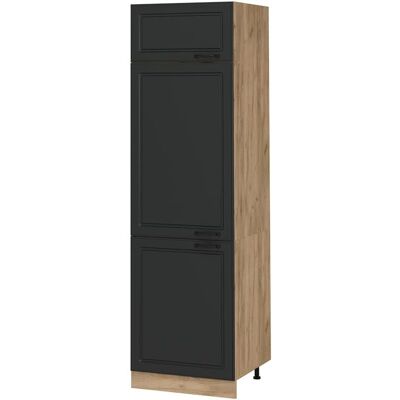 Vicco - R-Line Kühlumbauschrank - Anthrazit Landhaus - 60 cm Vicco - R-Line Kühlumbauschrank - Anthrazit Landhaus - 60 cm