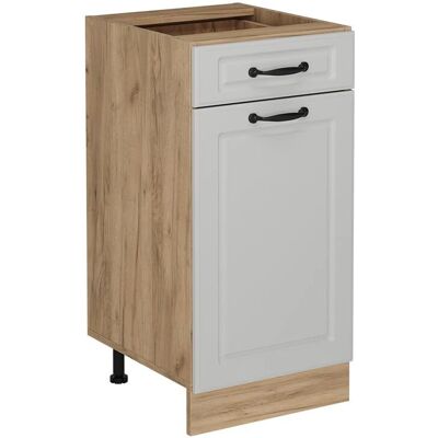 Vicco Meuble Bas de Cuisine R-Line - Modular, 40cm, Blanc Landhaus/Chêne Doré - Publicité Vicco Meuble Bas de Cuisine R-Line - Modular, 40cm, Blanc Landhaus/Chêne Doré - Publicité