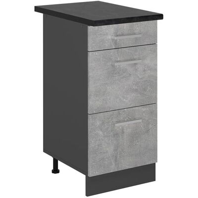 Vichy R-Line Armoire de cuisine - Anthracite - 40cm - Publicité Vichy R-Line Armoire de cuisine - Anthracite - 40cm - Publicité