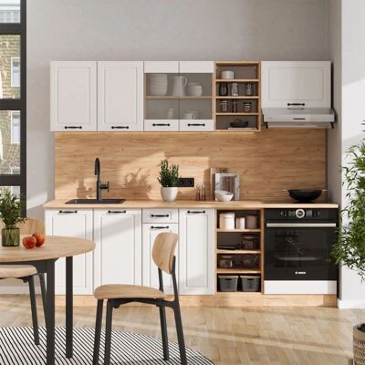 VICCO - R-Line - Blanco Campagnard - Roble Dorado - Kitchen VICCO - R-Line - Blanco Campagnard - Roble Dorado - Kitchen