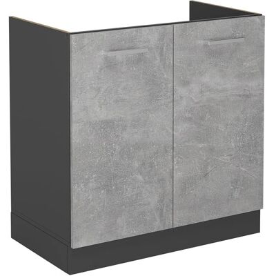 Vicco R-Line Armario de fregadero - Antracita - Mueble de cocina Vicco R-Line Armario de fregadero - Antracita - Mueble de cocina