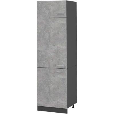 Vicco - R-Line Kühlumbauschrank - Beton/Anthrazit - 60 cm - Armoire de cuisine - Publicité Vicco - R-Line Kühlumbauschrank - Beton/Anthrazit - 60 cm - Armoire de cuisine - Publicité