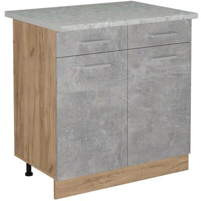 Vicco R-Line Armario de cocina Beton/Goldkraft Eiche - 80cm Vicco R-Line Armario de cocina Beton/Goldkraft Eiche - 80cm