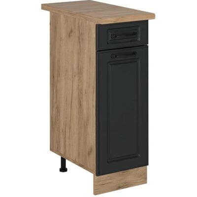 Vichy Regal Küchenunterschrank R-Line - Anthrazit Landhaus/Goldkraft Eiche Vichy Regal Küchenunterschrank R-Line - Anthrazit Landhaus/Goldkraft Eiche