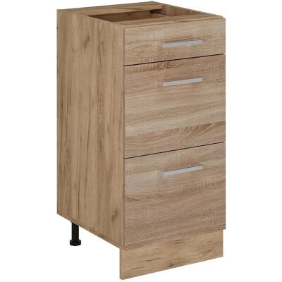 Armoire de cuisine R-Line Sonoma/Goldkraft Eiche - 40cm avec tiroirs - Publicité Armoire de cuisine R-Line Sonoma/Goldkraft Eiche - 40cm avec tiroirs - Publicité