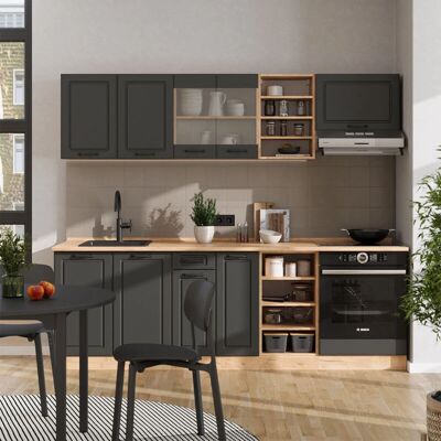 VICCO - R-Line 240cm - Marble - Golden Oak - Cocina VICCO - R-Line 240cm - Marble - Golden Oak - Cocina