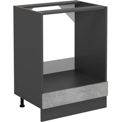 Vichy R-Line Armoire pour four encastré - Beton/Anthracite, 60 cm - Publicité Vichy R-Line Armoire pour four encastré - Beton/Anthracite, 60 cm - Publicité