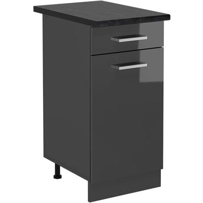 Vichy R-Line Armoire de Cuisine - Anthracite Brillant - 40cm - Publicité Vichy R-Line Armoire de Cuisine - Anthracite Brillant - 40cm - Publicité
