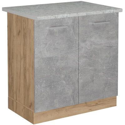Armario de cocina Vicco R-Line - 80cm, Mármol, Hormigón, Roble Dorado Armario de cocina Vicco R-Line - 80cm, Mármol, Hormigón, Roble Dorado