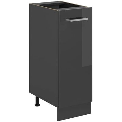 Vichy R-Line Küchenunterschrank - Anthrazit Hochglanz - 30cm Vichy R-Line Küchenunterschrank - Anthrazit Hochglanz - 30cm