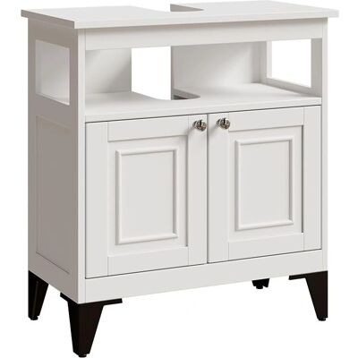 Vichy Waschbeckenunterschrank Weiß 60x65cm - Badmöbel Vichy Waschbeckenunterschrank Weiß 60x65cm - Badmöbel