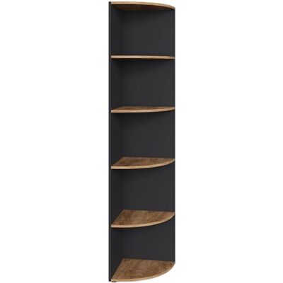 Étagère Ecki Vicco - Anthracite/Chêne doré - 40 x 180.6 cm - Publicité Étagère Ecki Vicco - Anthracite/Chêne doré - 40 x 180.6 cm - Publicité