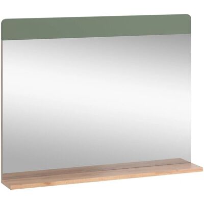 Vichy Izan Badezimmerspiegel mit Schrank - Grün/Goldkraft Eiche Vichy Izan Badezimmerspiegel mit Schrank - Grün/Goldkraft Eiche