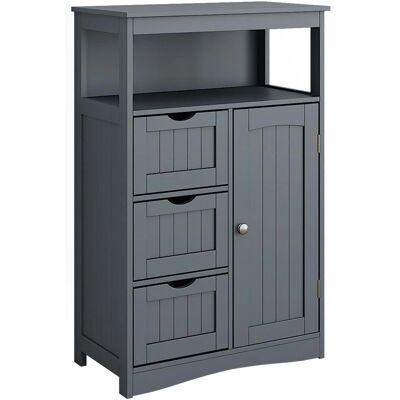 Vichy Regal Midischrank Bianco Grau - Badezimmer Schrank Vichy Regal Midischrank Bianco Grau - Badezimmer Schrank