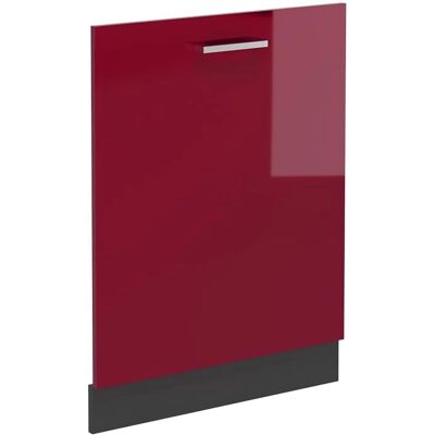 Tapa del lavavajillas R-Line - Rojo Burdeos alto brillo / Anthracita - 60cm Tapa del lavavajillas R-Line - Rojo Burdeos alto brillo / Anthracita - 60cm
