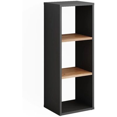 Vichy Orlando Armoire à Chaussures - Anthracite/Chêne Doré - Publicité Vichy Orlando Armoire à Chaussures - Anthracite/Chêne Doré - Publicité