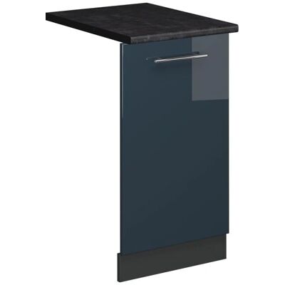 Vichy Fame-Line Geschirrspülblende - Dunkelblau Hochglanz/Anthrazit - 45cm Vichy Fame-Line Geschirrspülblende - Dunkelblau Hochglanz/Anthrazit - 45cm