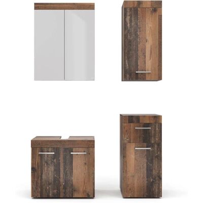 Vicco Luna Badezimmermöbel-Set - Antikstil, 4 Teile Vicco Luna Badezimmermöbel-Set - Antikstil, 4 Teile
