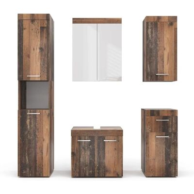 Conjunto de Muebles de Baño Luna de Vicco - Estilo Antiguo - 5 Piezas Conjunto de Muebles de Baño Luna de Vicco - Estilo Antiguo - 5 Piezas