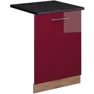 Vichy Fame-Line Geschirrspülerblende - Bordeaux Hochglanz/Goldkraft Eiche - 60cm - AP Anthrazit Vichy Fame-Line Geschirrspülerblende - Bordeaux Hochglanz/Goldkraft Eiche - 60cm - AP Anthrazit