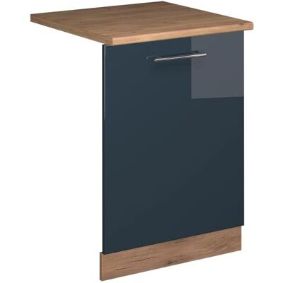 Vichy Fame-Line - 60cm Dunkelblau Hochglanz/Goldkraft Eiche - Frontpaneel Vichy Fame-Line - 60cm Dunkelblau Hochglanz/Goldkraft Eiche - Frontpaneel