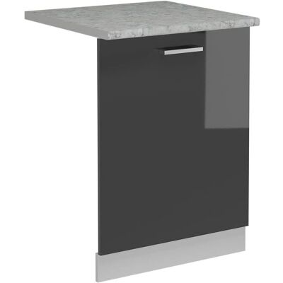 Panneau pour lave-vaisselle R-Line Vichy - Anthracite brillant / Blanc - 60cm - Publicité Panneau pour lave-vaisselle R-Line Vichy - Anthracite brillant / Blanc - 60cm - Publicité