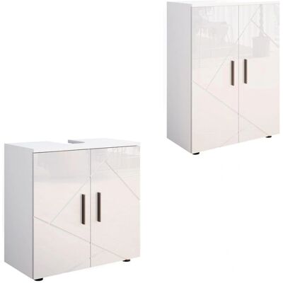 Vichy Irma Badezimmermöbel-Set - Reversible Türen Vichy Irma Badezimmermöbel-Set - Reversible Türen