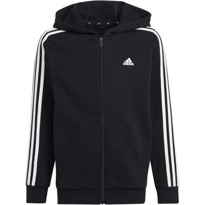 adidas Παιδική φούτερ με κουκούλα Essentials 3 Ράβδων - Μαύρο adidas Παιδική φούτερ με κουκούλα Essentials 3 Ράβδων - Μαύρο