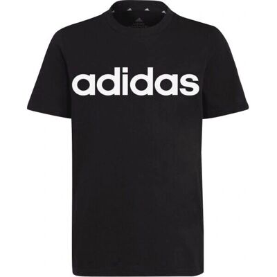 adidas - Essentials Linear Logo Cotton Tee - Svart - T-shirt adidas - Essentials Linear Logo Cotton Tee - Svart - T-shirt