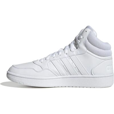 adidas Hoops 3.0 Mid - Vintage koszykarskie buty - Biały adidas Hoops 3.0 Mid - Vintage koszykarskie buty - Biały