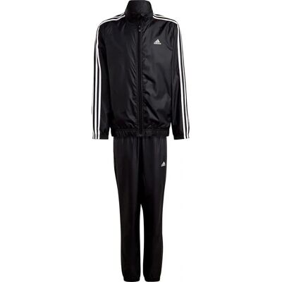 adidas Kinder Essentials 3-Streifen Woven Trainingsanzug - Schwarz adidas Kinder Essentials 3-Streifen Woven Trainingsanzug - Schwarz