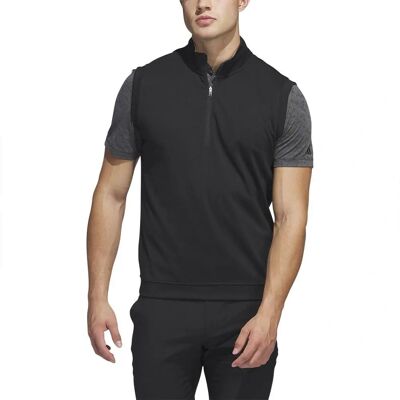 adidas Elevated 1/4-Zip Pullover Vest - Schwarz - Pullover Weste adidas Elevated 1/4-Zip Pullover Vest - Schwarz - Pullover Weste
